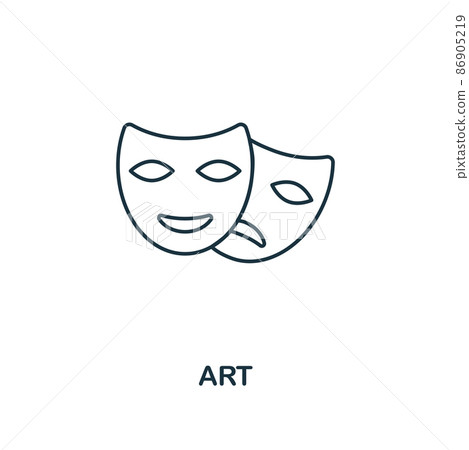 Art outline icon. Creative design from school icon collection. Premium art outline icon. For web design, apps, software and printing. Art outline icon. Creative design from school icon collection. Premium art outline icon. For web design, apps, software and printing. 86905219