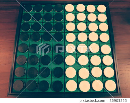復古風格的奧賽羅棋盤照片 復古風格的奧賽羅棋盤照片 86905233