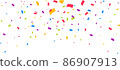 Confetti background. Party confetti pieces 86907913