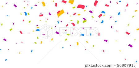 Confetti Background Party Confetti Pieces Stock Illustration