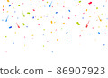 Confetti background. Party confetti pieces 86907923