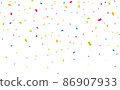 Confetti background. Party confetti pieces 86907933