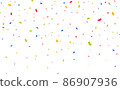 Confetti background. Party confetti pieces 86907936