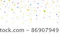 Confetti background. Party confetti pieces 86907949
