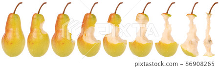 Timeline of eating a Pear 86908265