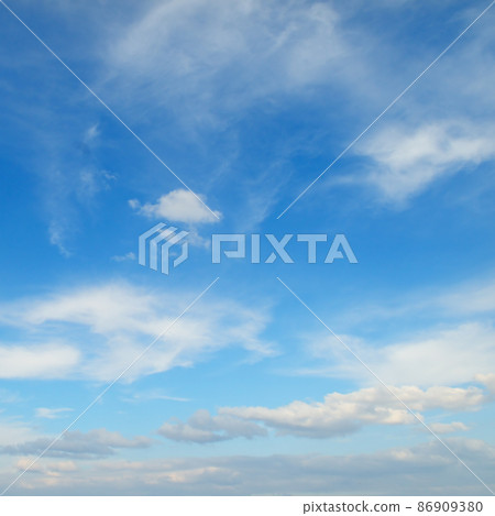 Blue sky with beautiful white clouds. Blue sky with beautiful white clouds. 86909380