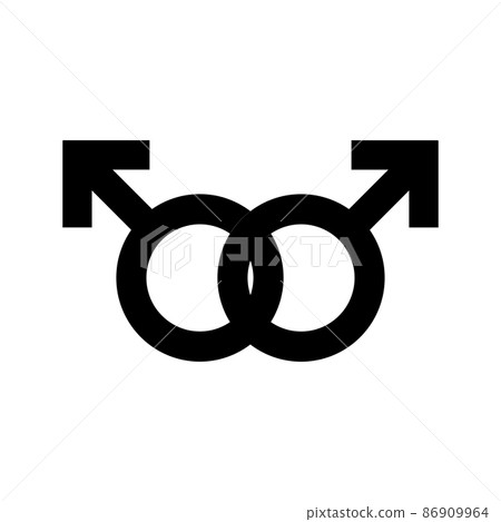 Gay gender sign vector icon 86909964