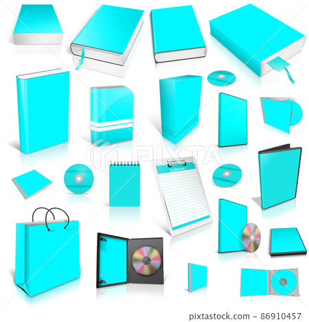 Cyan 3d blank cover collection Cyan 3d blank cover collection 86910457
