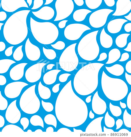 White seamless pattern with drops - Stock Illustration [86911069] - PIXTA