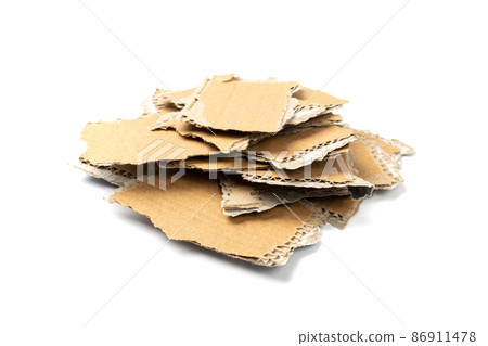 Cardboard, Carton, Ripped Kraft Paper, Wrapping Piece Cardboard, Carton, Ripped Kraft Paper, Wrapping Piece 86911478