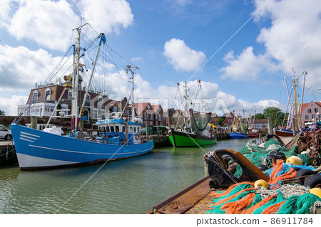 Fishing Trawler in Neuharlingersiel, Lower Saxony, Germany 86911784
