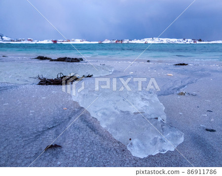Landscape in Winter, Kvaloya, Norway Landscape in Winter, Kvaloya, Norway 86911786