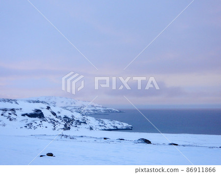 Landscape at the Porsangerfjord in Winter, Norway Landscape at the Porsangerfjord in Winter, Norway 86911866