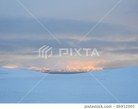 Landscape at the Porsangerfjord in Winter, Norway 86912005