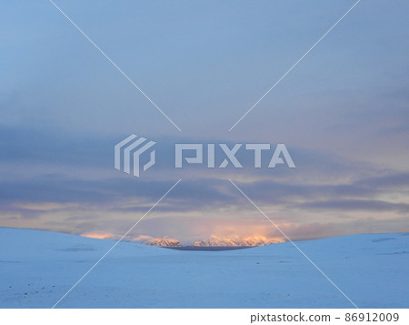 Landscape at the Porsangerfjord in Winter, Norway Landscape at the Porsangerfjord in Winter, Norway 86912009