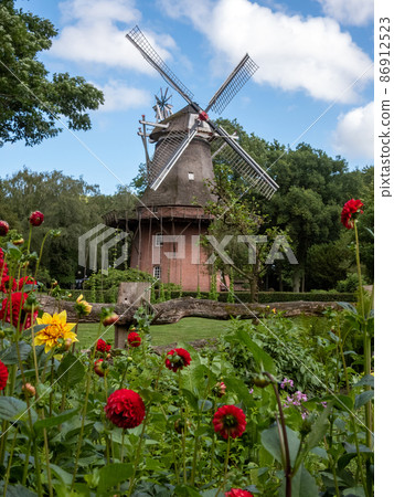Wind Mill, Bad Zwischenahn, Lower Saxony, Germany Wind Mill, Bad Zwischenahn, Lower Saxony, Germany 86912523