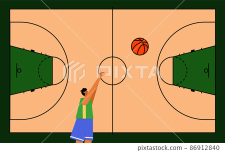 Basketball parquet floor Basketball parquet floor 86912840