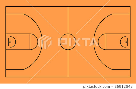Basketball parquet floor 86912842