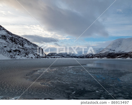 Landscape in Troms og Finnmark, Tromso, Norway Landscape in Troms og Finnmark, Tromso, Norway 86913497