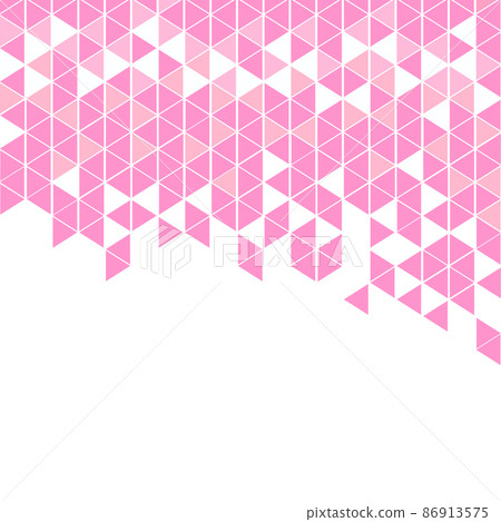 Polygonal pink mosaic background. Abstract low poly vector illustration. Triangular pattern, copy space. Template geometric business design with triangle for poster, banner, card, flyer Polygonal pink mosaic background. Abstract low poly vector illustration. Triangular pattern, copy space. Template geometric business design with triangle for poster, banner, card, flyer 86913575