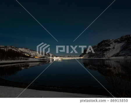 Night at the Brigde of Kafjord, Alta, Norway Night at the Brigde of Kafjord, Alta, Norway 86913850
