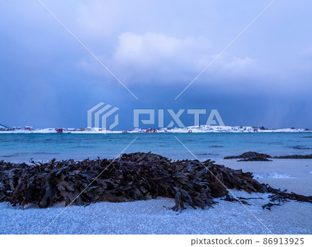 Landscape in Winter, Kvaloya, Norway 86913925
