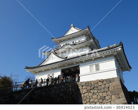 Odawara Castle in winter, Odawara City, Kanagawa Prefecture, Japan Odawara Castle in winter, Odawara City, Kanagawa Prefecture, Japan 86914023