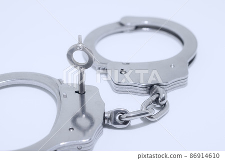 銀手銬/逮捕審訊圖片 銀手銬/逮捕審訊圖片 86914610