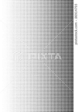Manga comic background screen tone halftone pattern 70% from halftone dots to 0% 86914703
