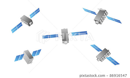 Satellite Michibiki illustration set 86916547