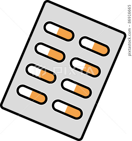 Pictogram of capsule medicine 86916665