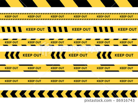 KEEP OUT seamless construction tape set 86916743