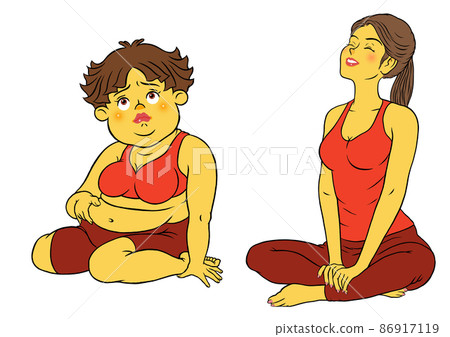 健身教練女和胖女 健身教練女和胖女 86917119