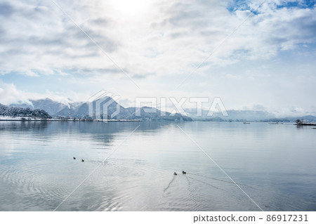 京都府舞鶴灣冬景 86917231