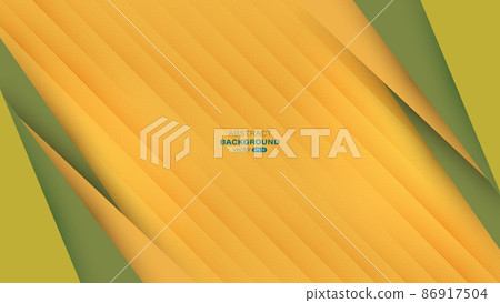Green and yellow paper layers with line stripe... - Stock Illustration ...