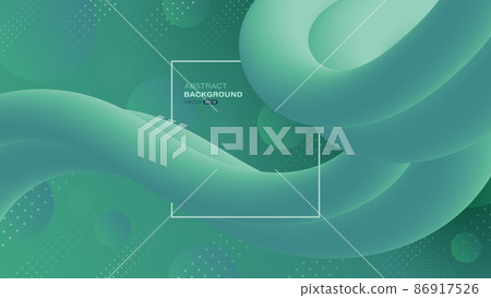 Abstract background with green fluid wave - Stock Illustration ...