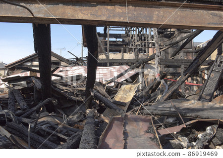 fire. Fire scene. 86919469