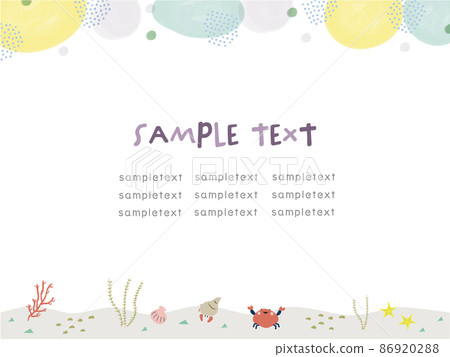 Fun sea frame with POP 86920288