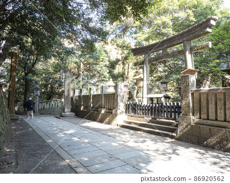 After passing through the Kenki Gate of Kotohiragu Shrine in Kagawa Prefecture After passing through the Kenki Gate of Kotohiragu Shrine in Kagawa Prefecture 86920562