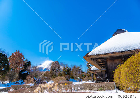 冬天的忍野八海[山梨縣] 86920873