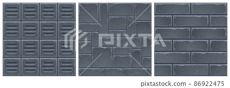 Textures of metal plates, old steel sheets 86922475