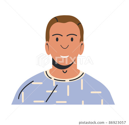 Happy Man in Casual Clothes Isolated. 86923057