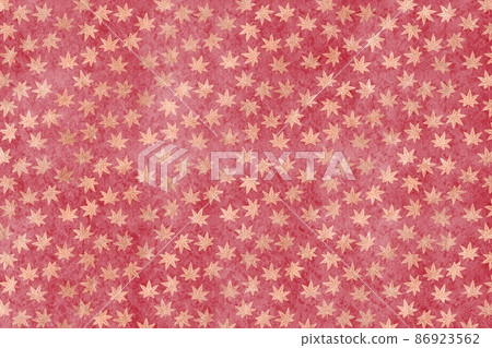 紅色背景上的金色楓葉圖案日本圖案優雅華麗的秋季植物植物葉子復古 紅色背景上的金色楓葉圖案日本圖案優雅華麗的秋季植物植物葉子復古 86923562