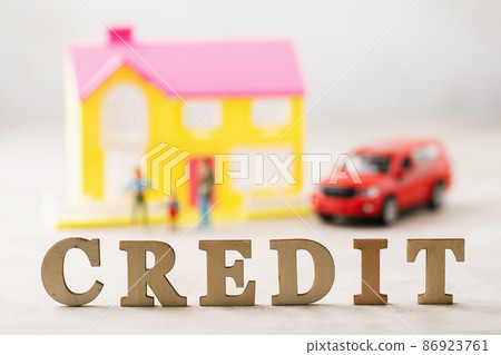 Wooden letters text on abstract background, home and car loan concept Wooden letters text on abstract background, home and car loan concept 86923761
