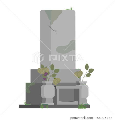 Illustration of an unmaintained grave Illustration of an unmaintained grave 86923778