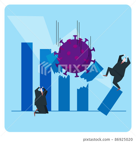 Vector illustrations whose sales are affected by the coronavirus Vector illustrations whose sales are affected by the coronavirus 86925020