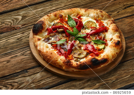 pizza vegetables tomato, onion, pickles, mushrooms, etc. vegan or vegetarian food ready to eat no meat portion on the table for healthy meal snack outdoor top view copy space food background rustic pizza vegetables tomato, onion, pickles, mushrooms, etc. vegan or vegetarian food ready to eat no meat portion on the table for healthy meal snack outdoor top view copy space food background rustic 86925659
