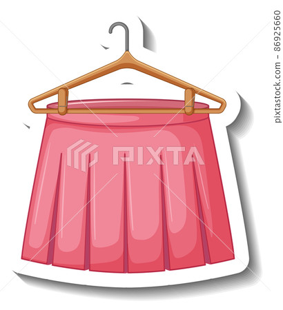 Pink pleated skirt with coathanger Pink pleated skirt with coathanger 86925660
