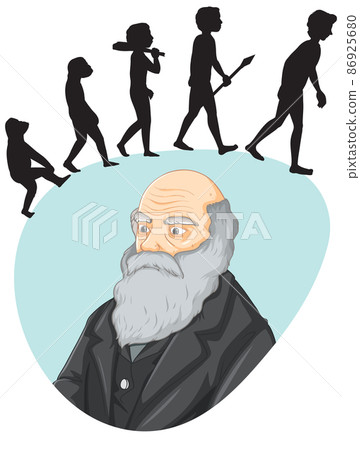 Charles Darwin with science of evolution 86925680