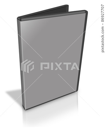 Open Grey DVD Case - Stock Illustration [86927707] - PIXTA